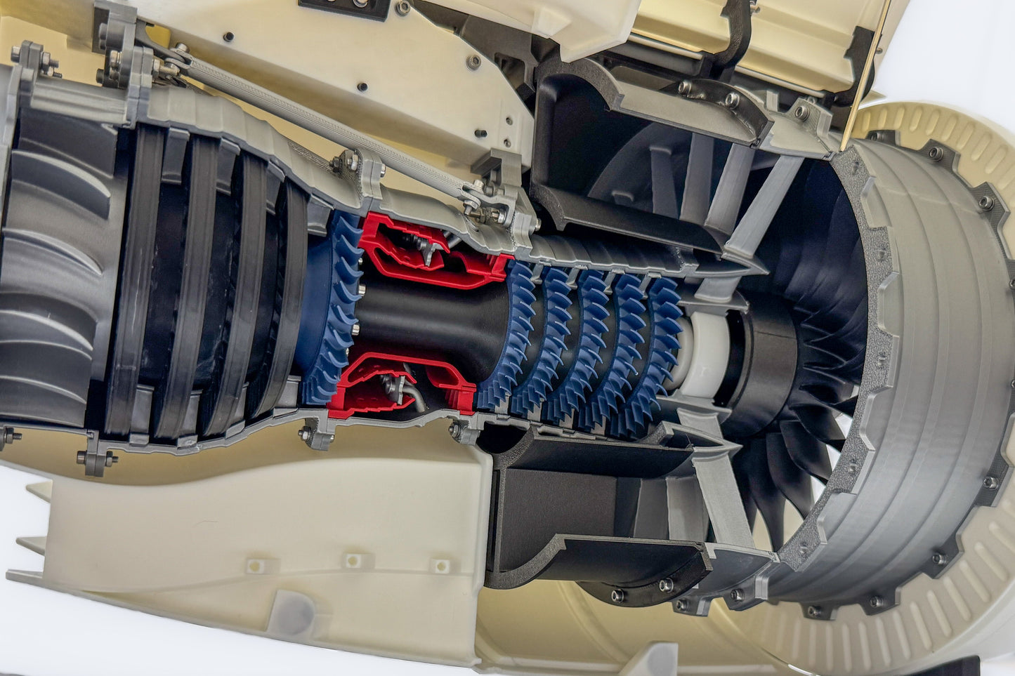 High Bypass Turbofan Jet Engine | With Nacelle