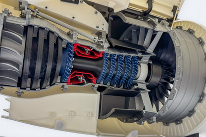 High Bypass Turbofan Jet Engine | With Nacelle