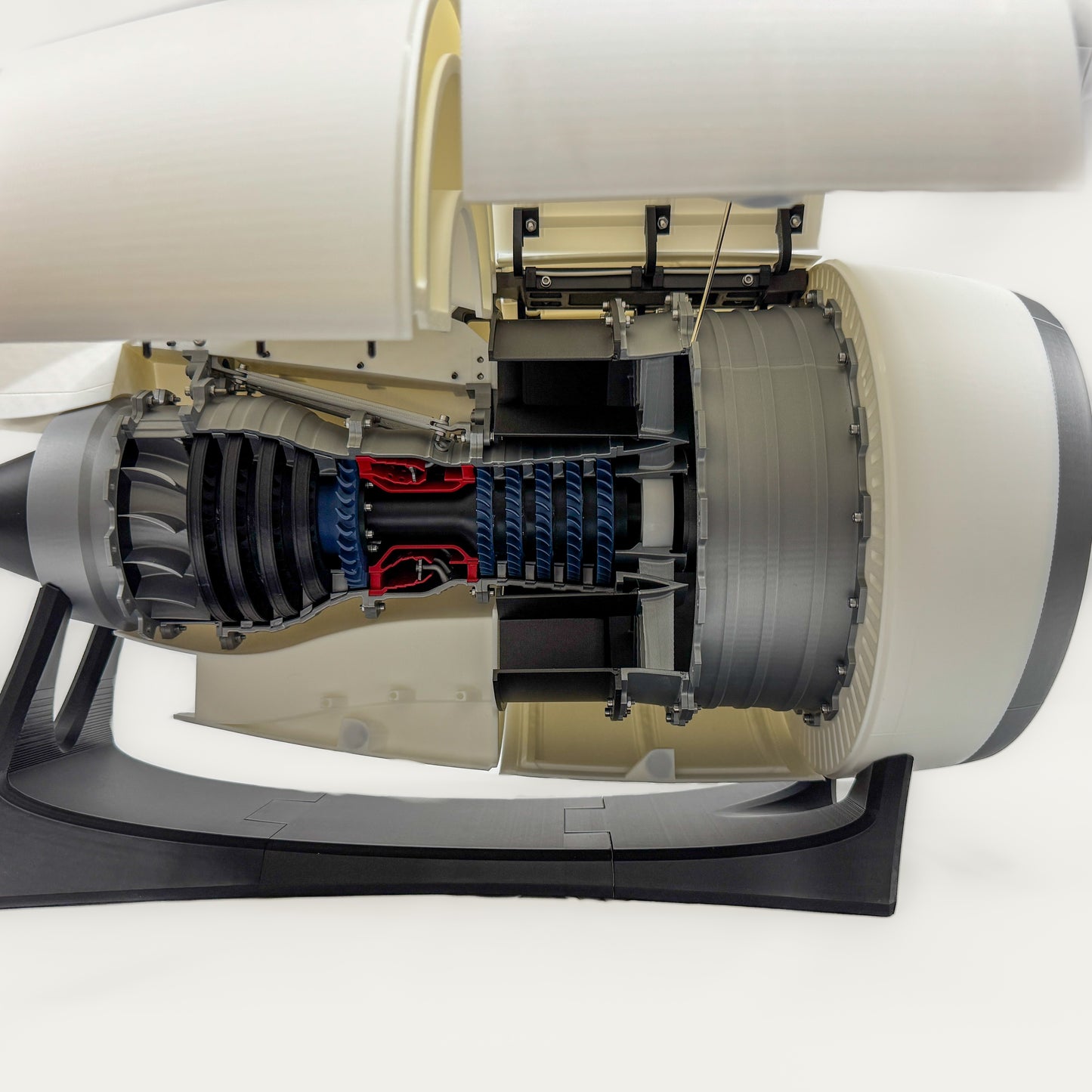 High Bypass Turbofan Jet Engine | With Nacelle