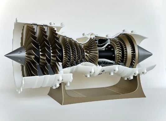 Low Bypass Turbofan Jet Engine | Standard Color