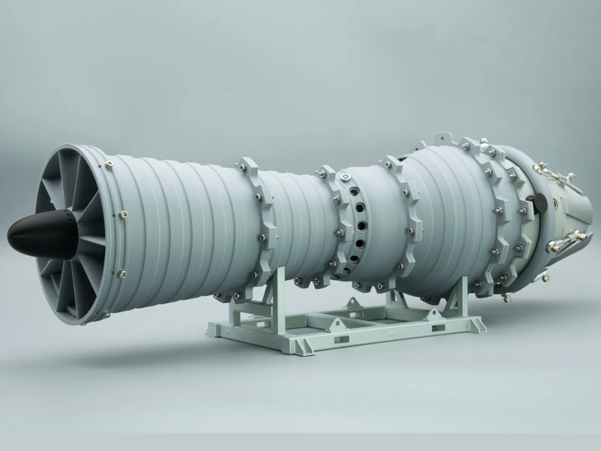 Low Bypass Turbojet Jet Engine | Standard Color