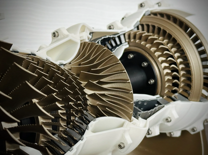 Low Bypass Turbofan Jet Engine | Standard Color