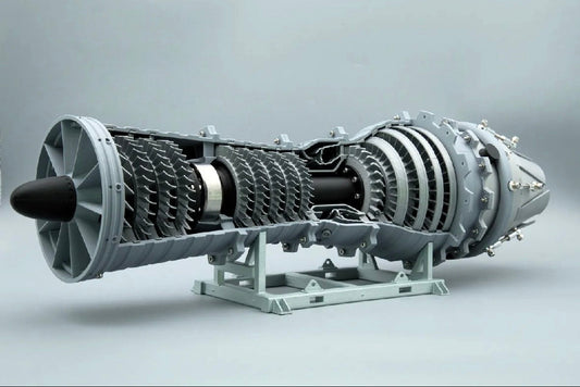 Low Bypass Turbojet Jet Engine | Standard Color