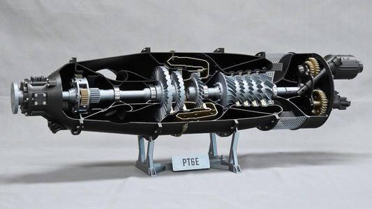 Pratt & Whitney PT6E Model Engine